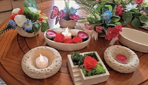 Handgefertigte Dekoration  Schale kleine Töpfe für Pflanzen 