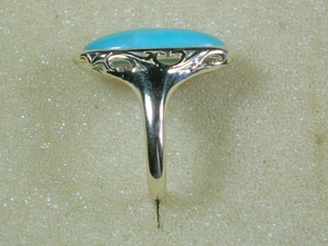 NEU: Ring 375 Gold Größe 16 - 50 mit Amazonit Bild 5