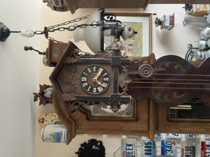 Kuckucksuhr antik Wanduhr handgefertigt