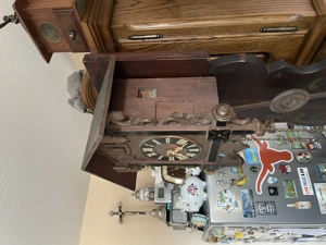 Kuckucksuhr antik Wanduhr handgefertigt Bild 2