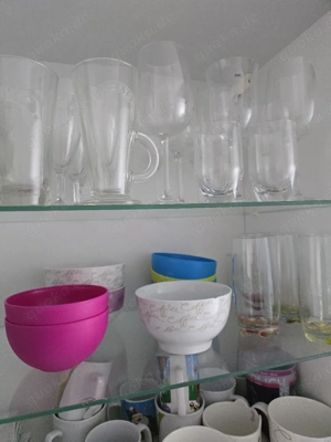 Geschirr set mit Gläser  Bild 4