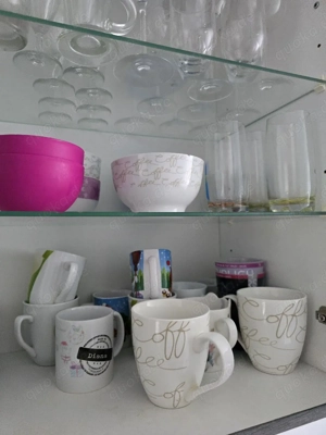 Geschirr set mit Gläser  Bild 2