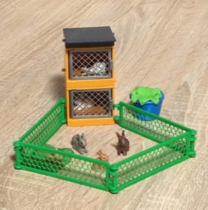 Playmobil Hasenstall mit Freigehege Top Zustand 