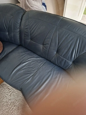 echt leder couch Bild 3