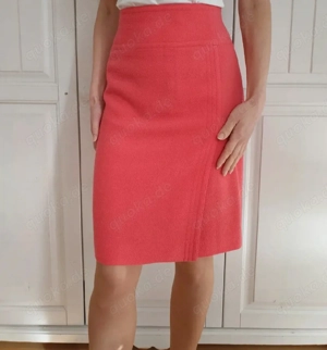 Escada 34 XS Rock Bleistiftrock Skirt Schurwolle Dress Midirock Kleid Kostüm Top Bürorock Officerock