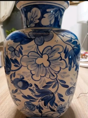  Heinrich und Co Selb Jugendstil Vase handbemalt, ca 1915,