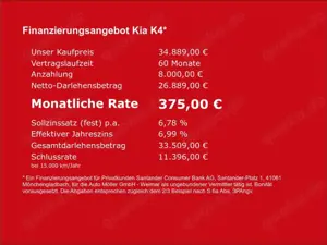 Kia K4 Spirit 1.6T DCT7 Drive Sound 360° Kamera ACC Bild 4