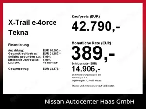 Nissan X-Trail e-4orce Tekna Pano+Bose+Memory+Allrad