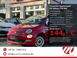 Fiat 500 DolceVita Panorama Apple CarPlay Klima Temp eFH