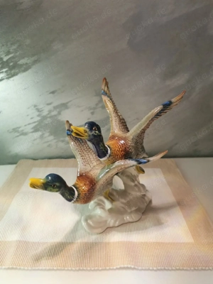 Goebel Porzellan Figur, fliegende Enten, N.3824627. 70-80 J.