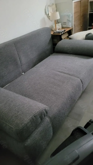 Schlaf-Couch mit Bettkasten Maße: Breite 160cm  Länge ausgeklappt 2,00m Bild 4