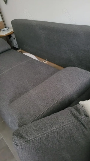 Schlaf-Couch mit Bettkasten Maße: Breite 160cm  Länge ausgeklappt 2,00m Bild 2