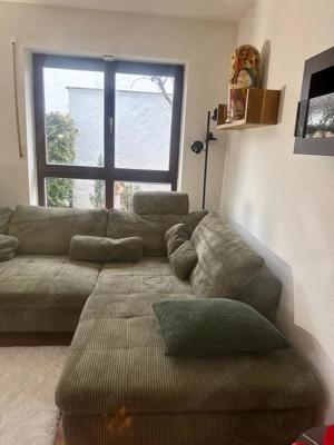 XXL Cord Eck Sofa mit Schlaffunktion, Stauraum & Lieferung, Umzug