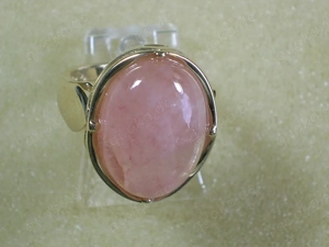 NEU: Ring Größe 16 - 50 375 Gold mit Morganit, Zertifikat