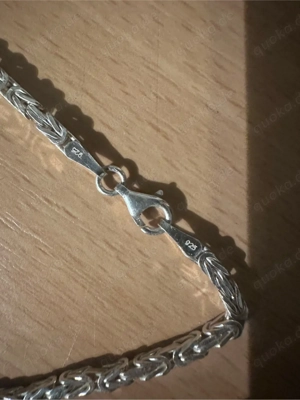 Silberne Königskette und Armband Bild 2