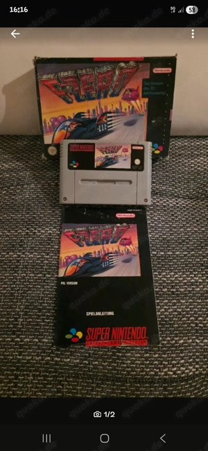 F-Zero SNES OVP Komplett   Deutsche Version (PAL)