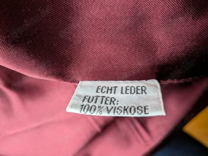 Lederrock- Wildleder weinrot