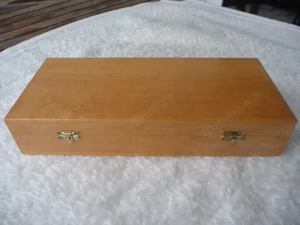 Edles unbespieltes Reise Schachspiel Holz Figurensatz Schach Dame + Brett  Bild 10