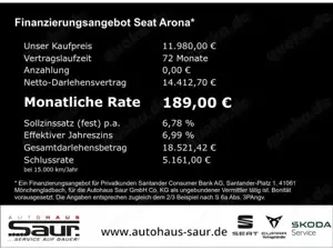 SEAT Arona Style 1.0 TGI KLIMA FRONT ASSIST ISOFIX DAB+ SPURH Bild 4