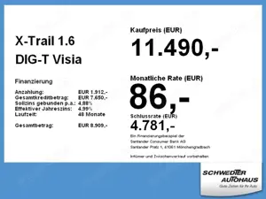 Nissan X-Trail 1.6 DIG-T Visia LM+PDC+Facelift+SpurH Bild 4