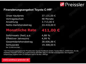 Toyota C-HR 2.0 PlugIn Teamplayer + Technik Paket StandHZG Nav Bild 3