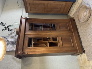 Antike Vitrine , Gründerzeiten Vitrine, Schrank antik, Schrank Holz, Schrank alt