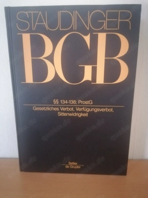 Staudinger BGB Gesetzliches Verbot etc