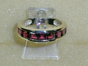 NEU: Ring Größe 16 - 50 375 Gold mit Rhodolith Granat Bild 2