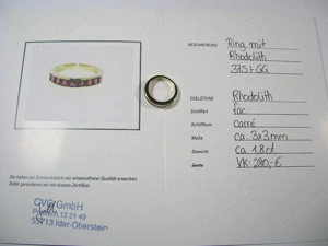 NEU: Ring Größe 16 - 50 375 Gold mit Rhodolith Granat Bild 11