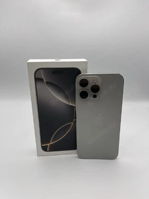 Apple iPhone 16 Pro Max - 256 GB - Natur Titan - WIE NEU