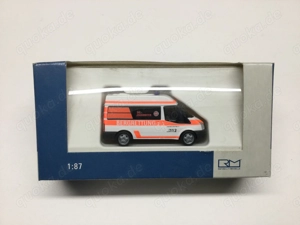 Rietze 1:87 Modellauto Ford Transit Bergrettung