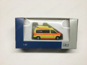 Rietze 1:87 Modellauto VW T5 Hornis Rettungsdienst Chemnitz 