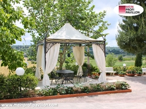 Pavillon 6x6 Überdachung Gazebo Pagodenzelt Garten Pergola Pvc Dach Restaurant Café Patio Zelt Bild 2