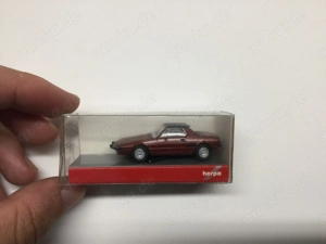 Herpa 1:87 Modellauto Fiat X 1 9 Dunkelrot