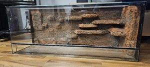 Terrarium 100x40x40 mit schöner Rückwand 