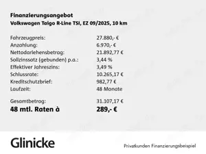Volkswagen Taigo R-Line 150 PS DSG |  RÜKA | IQ LIGHT uvm. Bild 2