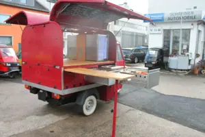 Piaggio Ape Classic Food Truck Grill + Kühlschänke