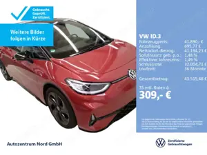 Volkswagen ID.3 GTX Performance NAVI+ACC+MATRIX LED+HUD+360