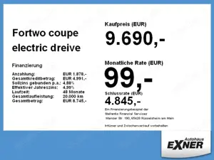 smart forTwo coupe electric dreive EQ +KlimaA+LM+PP+ Bild 2