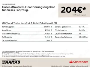 Hyundai i20 i20 Trend Turbo Komfort  Licht Paket Navi LED Bild 2