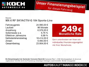 Mazda MX-5 RF SKYACTIV-G 184 Sports-Line Bluetooth Navi Bild 2