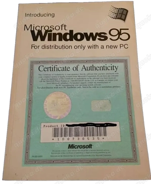 Windows 95 - Buch mit COA Produktschlüssel 