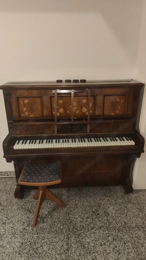 Antikes Klavier Crane & Sons 19. Jahrhundert verziert mit Blumen Bild 6