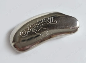 CAMEL orig. Feuerzeughülle-Halter Metall silber massiv Rarität vintage 80er
