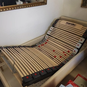 LUXUS Bett 100x200 * SEGMÜLLER Lattenrost mit Motor * Pflegebett