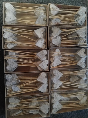 Holzherzen basteln deko