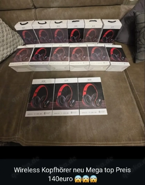 Wireless Kopfhörer mit Beleuchtung neu