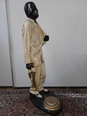 Rarität! Riesige Louis Armstrong Figur Jazz Trompeter 108 cm Pop Art Skulptur Deko!  Bild 3