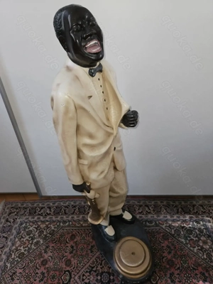 Rarität! Riesige Louis Armstrong Figur Jazz Trompeter 108 cm Pop Art Skulptur Deko!  Bild 6