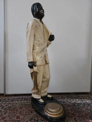 Rarität! Riesige Louis Armstrong Figur Jazz Trompeter 108 cm Pop Art Skulptur Deko!  Bild 7